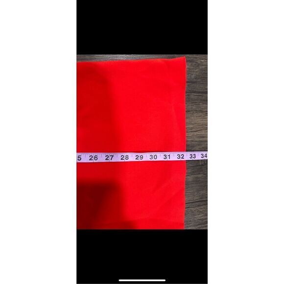 Theory Stretch V-Neck Sleeveless Side Slit Straight Hem Tunic Top Red Size Small - Picture 12 of 13